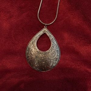 Sterling silver reversible necklace